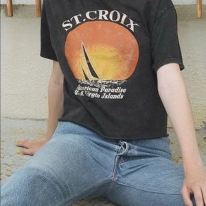 brandy cropped t shirt